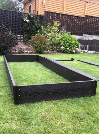 Грядки из ДПК низкие NauticPrime Esthetic Wood с 3D